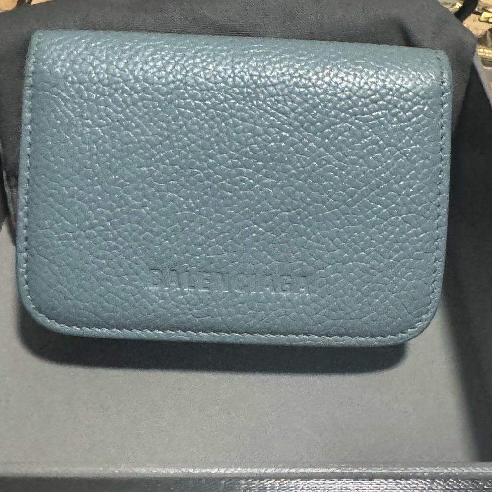 Balenciaga wallet light blue wallet full inclusion - Picture 6 of 11